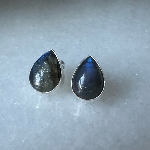 NWOT Sundance Eleusis Teardrop Earrings Labradorite Sterling Silver
